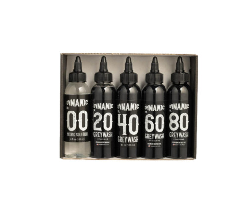 Набір фарб Dynamic Grey Wash Set with solution